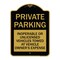 Signmission Private Parking Inoperable or Unlicensed Vehicles Towed at Vehicle Owners Expense, BG-1824-23256 A-DES-BG-1824-23256 - alternate 1
